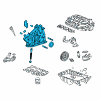OEM 2020 Acura RLX Pump Assembly, Oil Diagram - 15100-R9P-A01