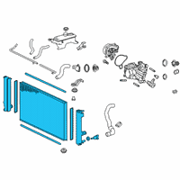 OEM 2016 Lexus NX200t Radiator Assembly Diagram - 16400-36100