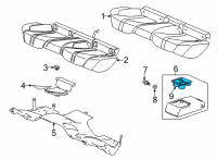 OEM 2021 Acura TLX CUP HOLDER *YR422L* Diagram - 82183-TZ3-A11ZE