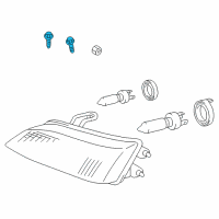 OEM Toyota Corolla Bulb Bolt Diagram - 90119-A0110