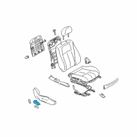 OEM Infiniti G37 Front Seat Switch Assembly, Right Diagram - 87016-JK60C