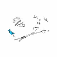 OEM 2006 Cadillac STS Catalytic Converter Diagram - 12622977