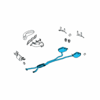 OEM 2007 Cadillac STS Tailpipe Extension Diagram - 15251183