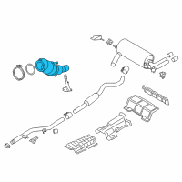 OEM 2015 BMW 328i xDrive Catalytic Converter Diagram - 18-32-7-645-666