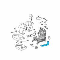 OEM Toyota Sequoia Cushion Shield Diagram - 71861-0C070-B0