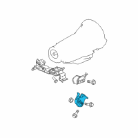 OEM 2009 Jeep Grand Cherokee Bracket-Engine Mounting Diagram - 52090301AF