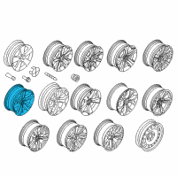 OEM 2014 BMW X6 Disc Wheel, Light Alloy, Bright-Turned Diagram - 36-11-6-851-073