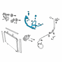 OEM Chevrolet AC Hoses Diagram - 92288311