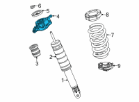 OEM 2022 Jeep Wagoneer SHOCK MOUNTING Diagram - 68430910AB