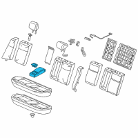 OEM 2012 Honda Civic Armrest Assembly, Rear Seat Center (Sienna Beige) Diagram - 82180-TR0-A41ZC