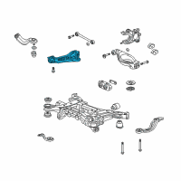 OEM Acura Arm, Left Rear Trailing Diagram - 52372-STK-A00