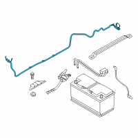 OEM 2014 BMW 328d xDrive Battery Cable Diagram - 61-12-9-308-292