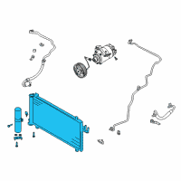 OEM Nissan 350Z Condenser & Liquid Tank Assy Diagram - 92100-CD00A