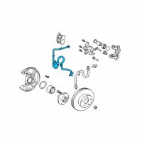 OEM 2000 Toyota Celica Front Speed Sensor Diagram - 89543-20140