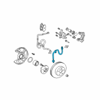 OEM Toyota Celica Brake Hose Diagram - 90947-02C23