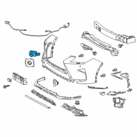 OEM Lexus RX450h Sensor, Ultrasonic Diagram - 89341-48040-A1