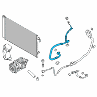 OEM 2022 BMW X7 Suction Pipe Evaporator-Comp Diagram - 64-53-9-354-578