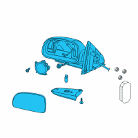 OEM 2006 Chevrolet Trailblazer Mirror Assembly Diagram - 15810881