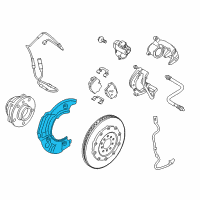 OEM 2019 BMW M6 Gran Coupe Protection Plate Right Diagram - 34-21-2-284-434