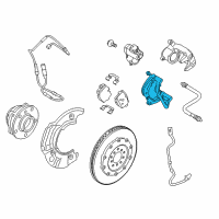 OEM 2013 BMW M6 Calliper Carrier Left Diagram - 34-21-7-845-817