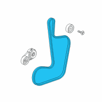 OEM Dodge Durango Belt-SERPENTINE Diagram - 5184647AB