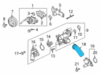 OEM Lincoln Navigator Outlet Hose Diagram - HL3Z-8K576-A