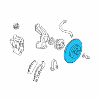 OEM 1997 Oldsmobile Achieva Front Brake Rotor Assembly Diagram - 19213926