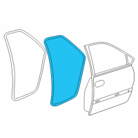 OEM 2001 Dodge Grand Caravan WEATHERSTRIP-Front Door Diagram - 4717720AA