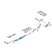 OEM 2013 Hyundai Genesis Coupe Catalytic Converter Assembly Diagram - 28950-2C760