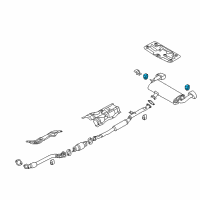 OEM 2013 Hyundai Genesis Coupe Hanger-Exhaust Pipe Diagram - 28768-2M020