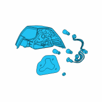OEM Pontiac G8 Tail Lamp Assembly Diagram - 92202361