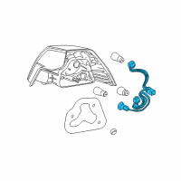 OEM 2008 Pontiac G8 Harness, Rear Lamp Wiring Diagram - 92215670