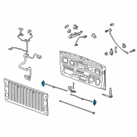 OEM GMC Sierra Lock Actuator Diagram - 23393427