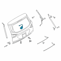 OEM Ford Latch Diagram - GJ5Z-7443150-B