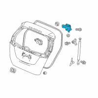 OEM 2016 Honda Fit Hinge, Tailgate Diagram - 68210-T5A-H01ZZ