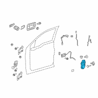 OEM Ford Latch Diagram - BL3Z-5421812-A