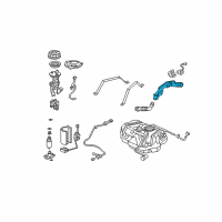 OEM 2007 Acura TSX Pipe, Fuel Filler Diagram - 17660-SEC-A01