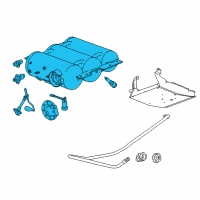 OEM 2015 GMC Savana 3500 Fuel Tank Diagram - 22899941