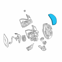 OEM 2017 Honda Ridgeline Housing, Passenger Side (Upper) (Copperhead Red Pearl) Diagram - 76201-TG7-A11ZK