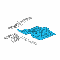 OEM 2020 Jeep Grand Cherokee Pan-Floor Diagram - 68251628AD