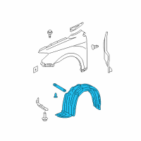 OEM 2005 Scion tC Fender Liner Diagram - 53875-21060