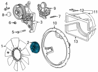 OEM Chevrolet Fan Clutch Diagram - 84963654