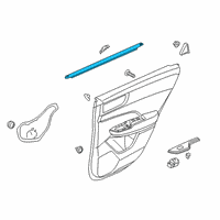 OEM 2020 Honda Clarity Weatherstrip, R. RR. Door (Inner) Diagram - 72835-TRT-A02