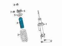 OEM Ford Bronco BEARING - FRONT SUSPENSION STR Diagram - MB3Z-18198-C