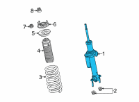 OEM 2022 Ford Bronco SHOCK ABSORBER ASY Diagram - MB3Z-18124-D