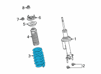 OEM 2021 Ford Bronco SPRING - FRONT Diagram - MB3Z-5310-D