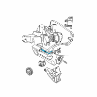 OEM 1999 Ford Explorer Return Hose Diagram - FOTZ-3A713-A