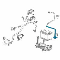 OEM 2016 Buick Encore Retainer Asm-Battery Hold Down Diagram - 95492643