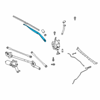 OEM 2019 Infiniti QX50 Window Wiper Arm Assembly Diagram - 28886-5NA0A