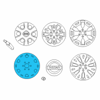 OEM 2018 Nissan Titan XD Wheel-Steel Diagram - 40300-EZ00A